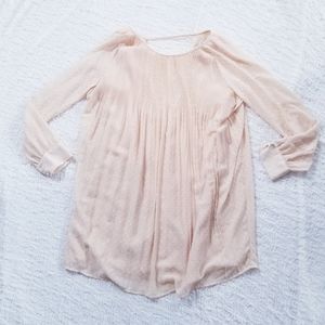 Kimchi Blue Layered Peach Textured Tunic